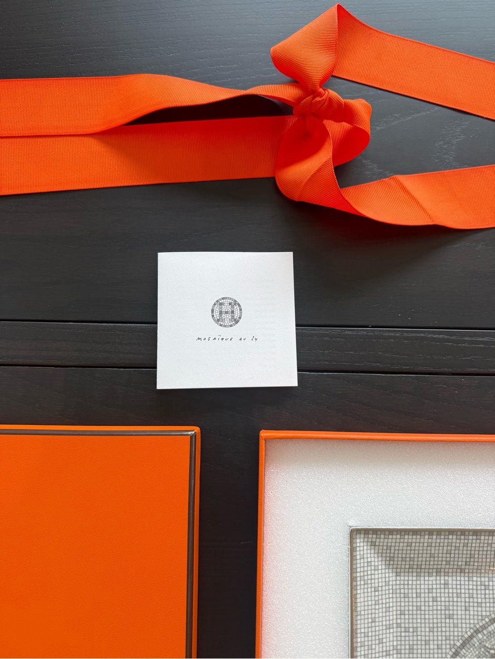 HERMES MOSAIQUE au 24 PLATINUM SQUARE PLATE n5 - Picture 6 of 9